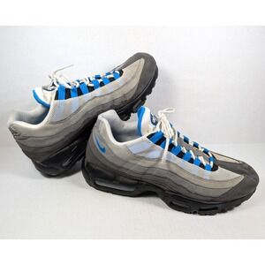 Nike Air Max 95 OG Crystal Blue Mens Size 11 AT8696-100 Gray Sneakers Shoes